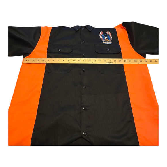 Daytona Beach Bike Week 2019 Shirt Mens XL Black Orange Biker Eagle Rally - Picture 9 of 13